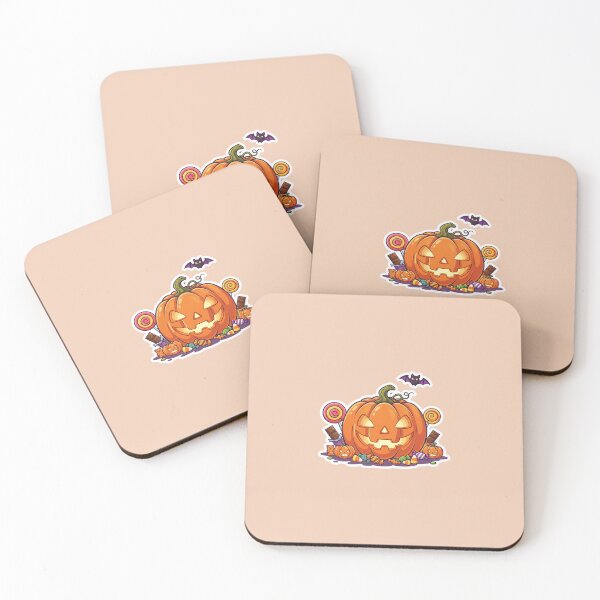 Item preview, Smiling Pumpkin with Halloween Treats sticker designed and sold by Designertanya.