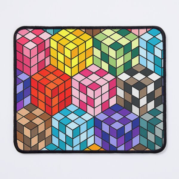 Item preview, Colorful Isometric Cube 3D Box Geometric Pattern designed and sold by DjFreeq.