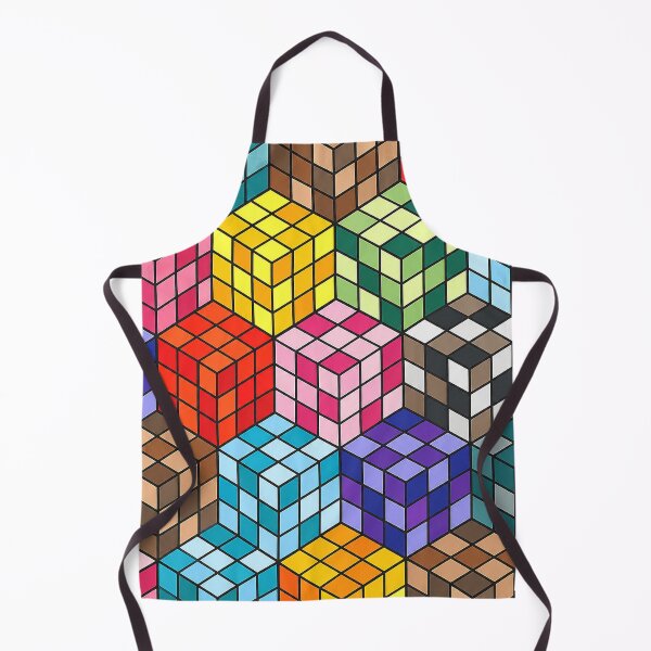 Item preview, Colorful Isometric Cube 3D Box Geometric Pattern designed and sold by DjFreeq.