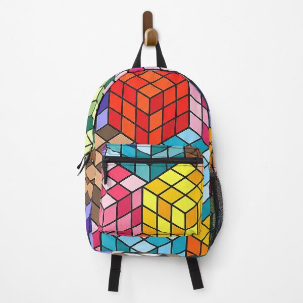 Item preview, Colorful Isometric Cube 3D Box Geometric Pattern designed and sold by DjFreeq.