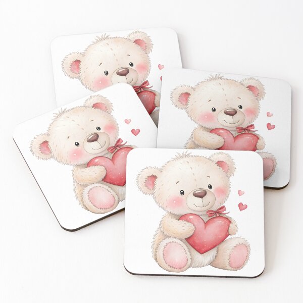 Item preview, Cute Teddy Bear with a Heart designed and sold by trendspatterns.