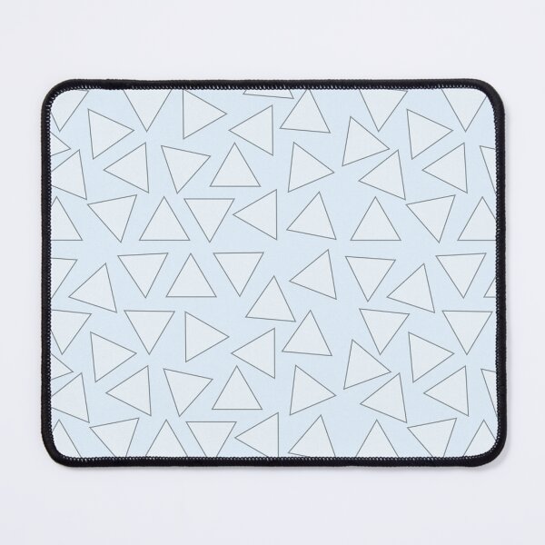 Item preview, Powder Blue Serene Minimalist Triangular Outline Delicate Geometric Surface Art designed and sold by LensDyn™.