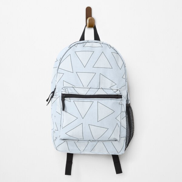Item preview, Powder Blue Serene Minimalist Triangular Outline Delicate Geometric Surface Art designed and sold by LensDyn™.