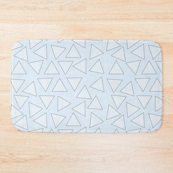 Item preview, Powder Blue Serene Minimalist Triangular Outline Delicate Geometric Surface Art designed and sold by LensDyn™.