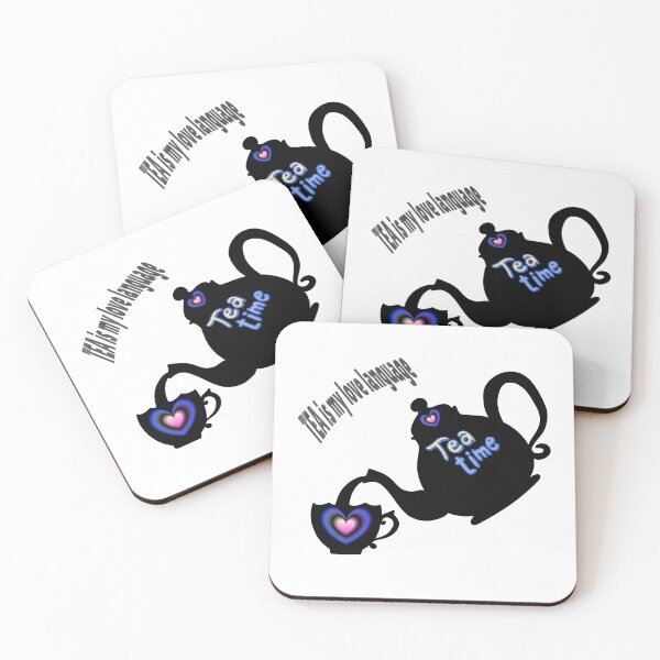 Item preview, Tea Is My Love Language Sticker – Cute Tea Lover Quote, Heart Aesthetic Tea Design designed and sold by Pandey14.