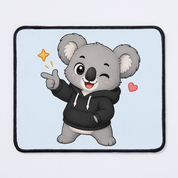 Item preview, Cute Kawaii Koala Wearing Hoodie designed and sold by Seculinator.