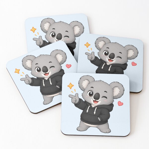Item preview, Cute Kawaii Koala Wearing Hoodie designed and sold by Seculinator.