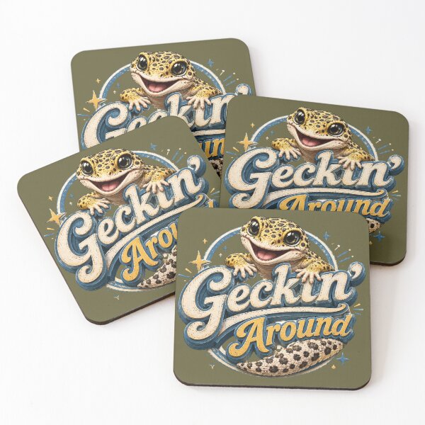 Item preview, Geckin' Around Leopard Gecko designed and sold by Weirdwildco69.