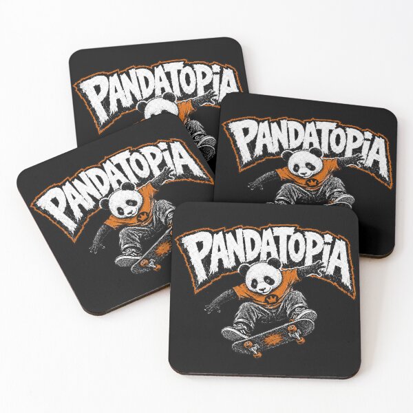 Item preview, Pandatopia Skateboarding Panda Vintage Skater Graphic T-Shirt designed and sold by Gremlin Hours.
