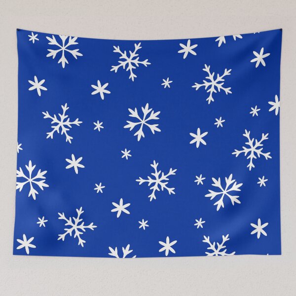 Item preview, Hanukkah Snowflakes Pattern On Elegant Holiday Blue designed and sold by DEC02.