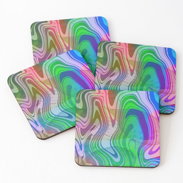 Item preview, Colorful Fluid Art Abstract Waves designed and sold by SweetLilith.