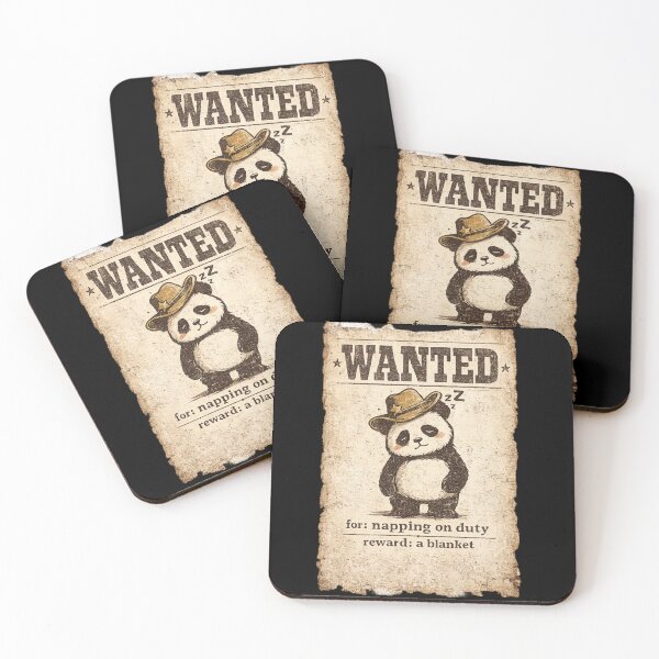 Item preview, Wanted Panda Funny Cowboy Panda Vintage Western Poster T-Shirt designed and sold by Gremlin Hours.