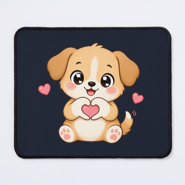 Item preview, Cute Kawaii Puppy Making Heart designed and sold by Seculinator.