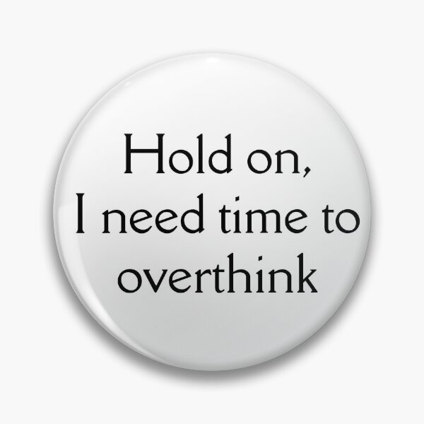 Item preview, Overthinker Sticker designed and sold by AlisterGrey.