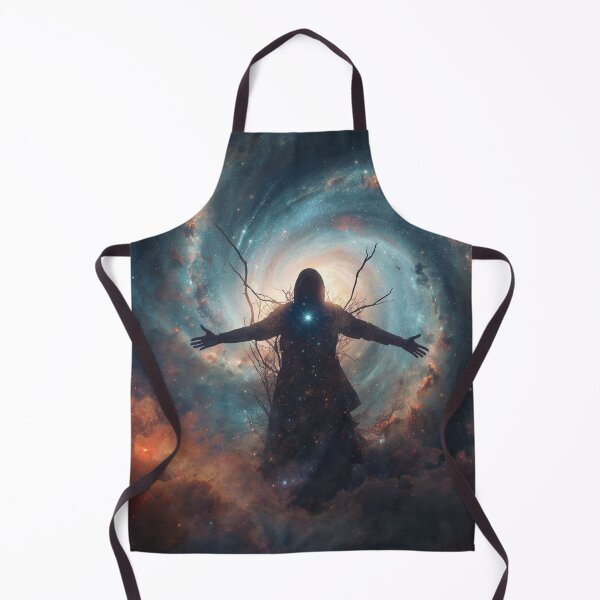 Item preview, Cosmic Ascension Portal | Mystical Galaxy Wanderer Dark Fantasy Art designed and sold by Vvmd.