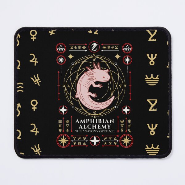 Item preview, Amphibian Alchemy: The Anatomy of Peace - Dark Academia Mystical Axolotl designed and sold by ZUMERI.