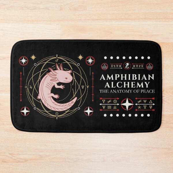 Item preview, Amphibian Alchemy: The Anatomy of Peace - Dark Academia Mystical Axolotl designed and sold by ZUMERI.