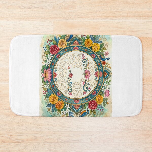 Item preview, Floral Mandala with Bird Illustration অথবা Beautiful Nature Inspired Floral Design designed and sold by mdsakibhossain.
