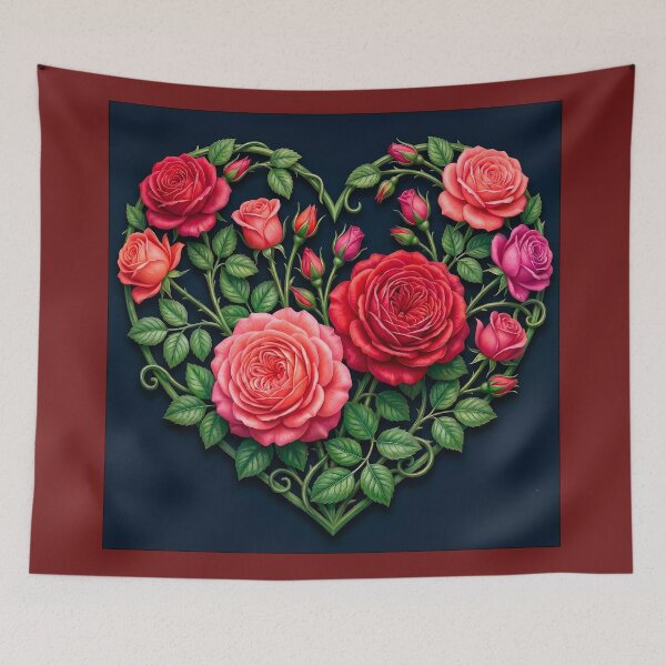 Item preview, Heart with roses designed and sold by Alla Gill.