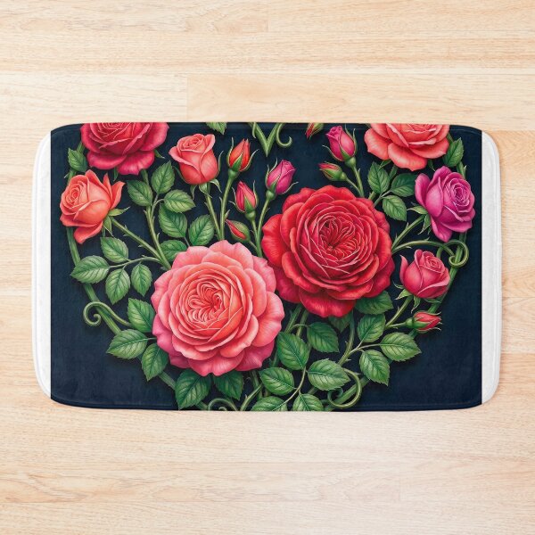 Item preview, Heart with roses designed and sold by Alla Gill.