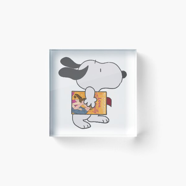 Item preview, snoopy reading love theoretically designed and sold by liveawhimsylife.