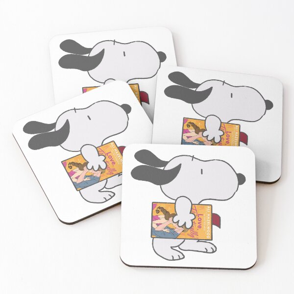 Item preview, snoopy reading love theoretically designed and sold by liveawhimsylife.
