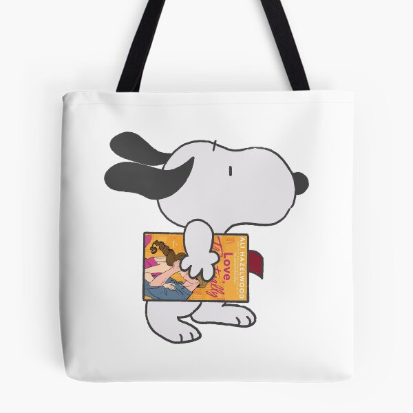 Item preview, snoopy reading love theoretically designed and sold by liveawhimsylife.