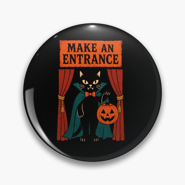 Item preview, Make An Entrance Black Cat designed and sold by ChocoMellowCo.