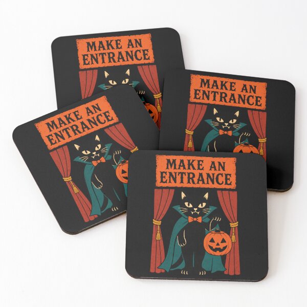 Item preview, Make An Entrance Black Cat designed and sold by ChocoMellowCo.