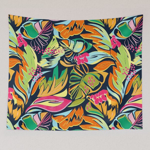 Item preview, Midnight Tropical Garden designed and sold by imaniko.