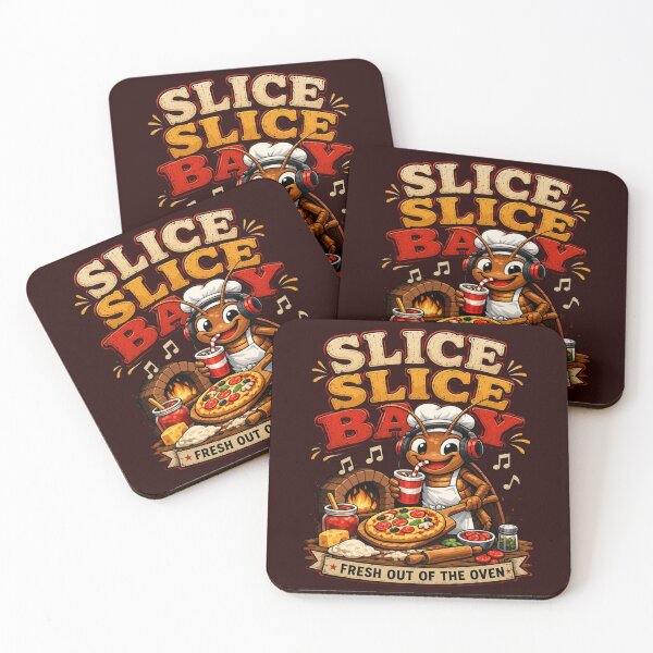 Item preview, Slice Slice Baby Funny Pizza Chef Roach – Fresh Out Of The Oven Retro Food Lover T-Shirt designed and sold by HOUSE OF TIST.