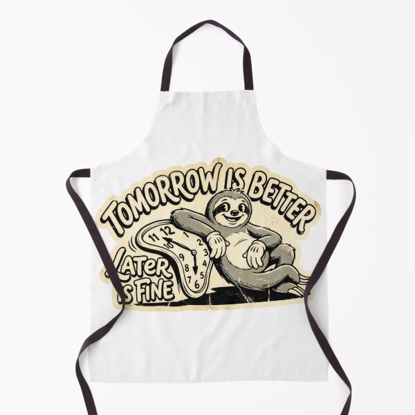 Item preview, Tomorrow is Better Sloth - Later is Fine Procrastination - Vintage Art designed and sold by Mr. Pawsome.