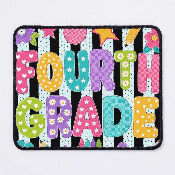 Item preview, Striped Fourth Grade Teacher Back To School Checkered designed and sold by VGAfanatic.