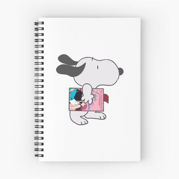 Item preview, snoopy reading love on the brain designed and sold by liveawhimsylife.