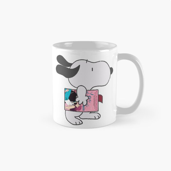 Item preview, snoopy reading love on the brain designed and sold by liveawhimsylife.