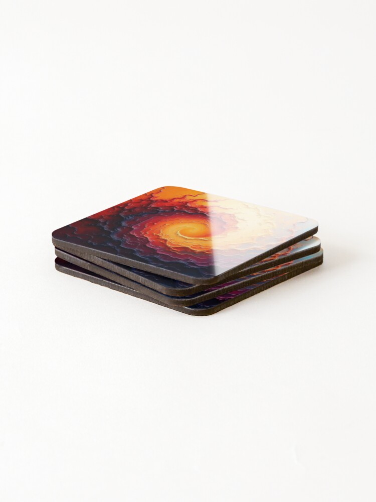 Thumbnail 4 of 5, Coasters (Set of 4), Solar Rift. designed and sold by fbtrisha.