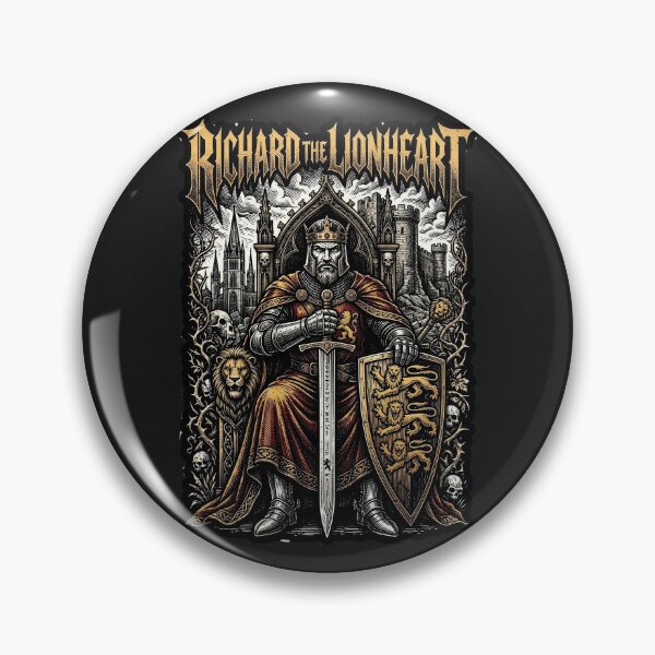 Item preview, Richard the Lionheart Crusader Heavy Metal T-Shirt designed and sold by Marginalia Workshop.