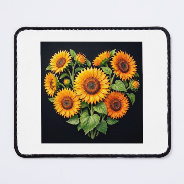 Item preview, Heart with Sunflowers designed and sold by Alla Gill.