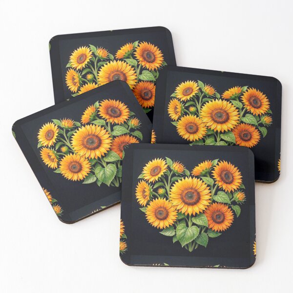 Item preview, Heart with Sunflowers designed and sold by Alla Gill.