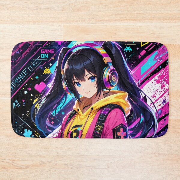 Item preview, Cyber Gamer Girl Anime Design: Let the Game Begin! designed and sold by FusiTink.