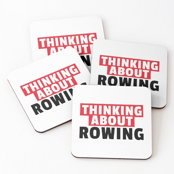 Item preview, Thinking About Rowing - Rower Quote designed and sold by MaryAller.