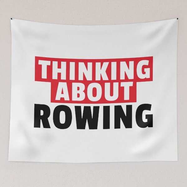 Item preview, Thinking About Rowing - Rower Quote designed and sold by MaryAller.