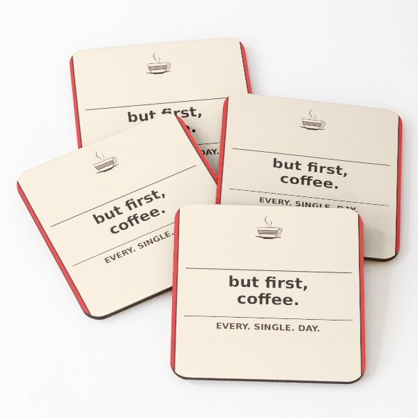 Item preview, But First Coffee Bold Typography Design designed and sold by Arpitartbook.