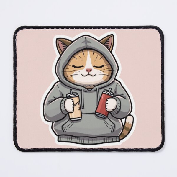 Item preview, No Sleep Just Gaming Cat Sticker designed and sold by Stylestickers55.