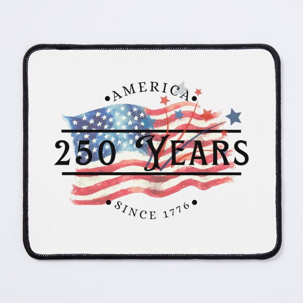Item preview, Watercolor American Flag Design 250 Years with Shooting Stars designed and sold by jeweleddesigns.