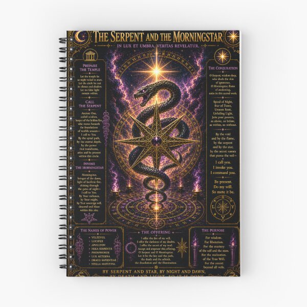 Item preview, Conjuration of the Serpent and the Morningstar designed and sold by Tau Pneumatikos Book Art.