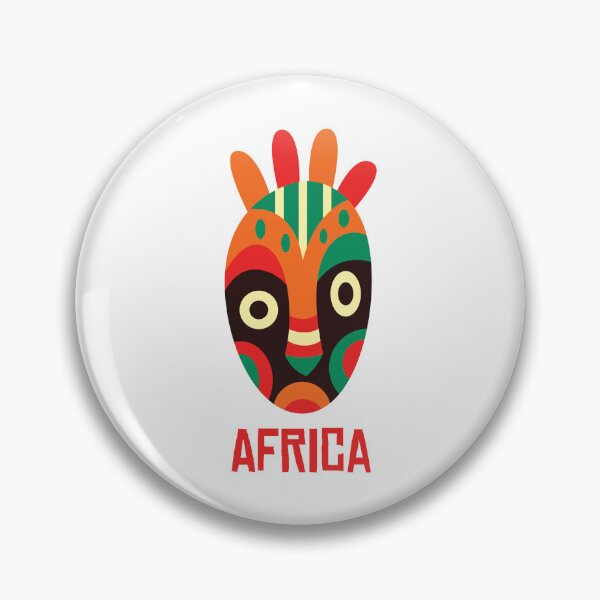 Item preview, Colorful African Mask Art designed and sold by TotalityDesigns.