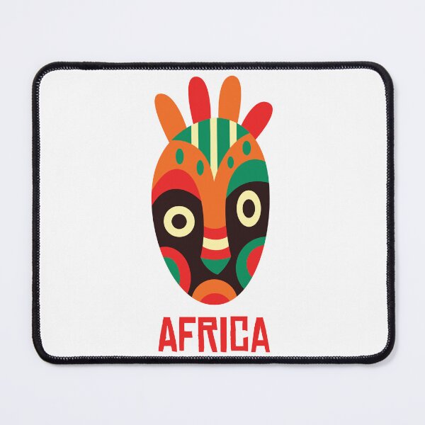 Item preview, Colorful African Mask Art designed and sold by TotalityDesigns.