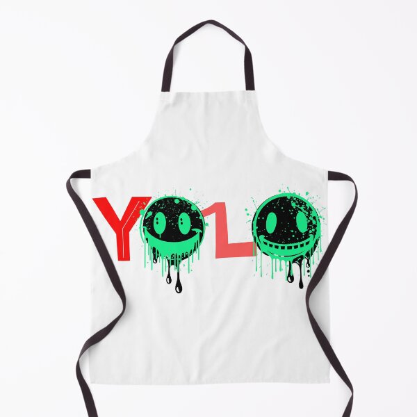 Item preview, YOLO Dripping Smiley Graffiti designed and sold by GoldenLeyGood.