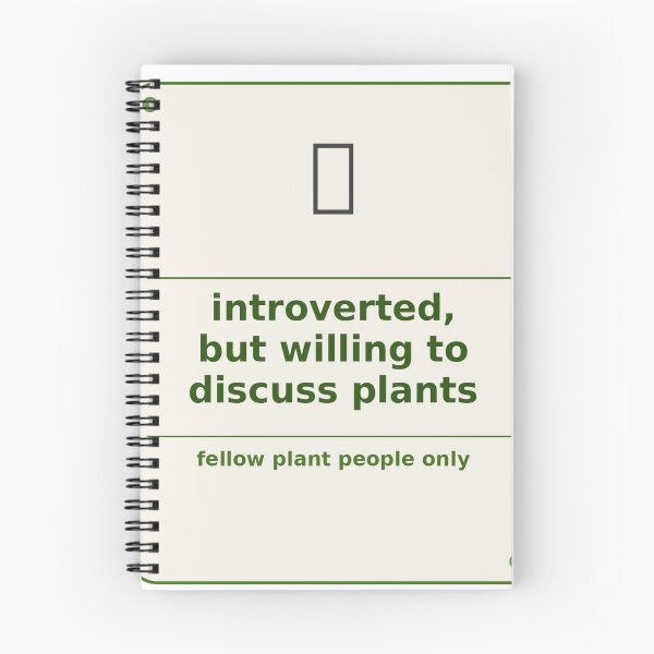 Item preview, Introverted But Willing To Discuss Plants designed and sold by Arpitartbook.